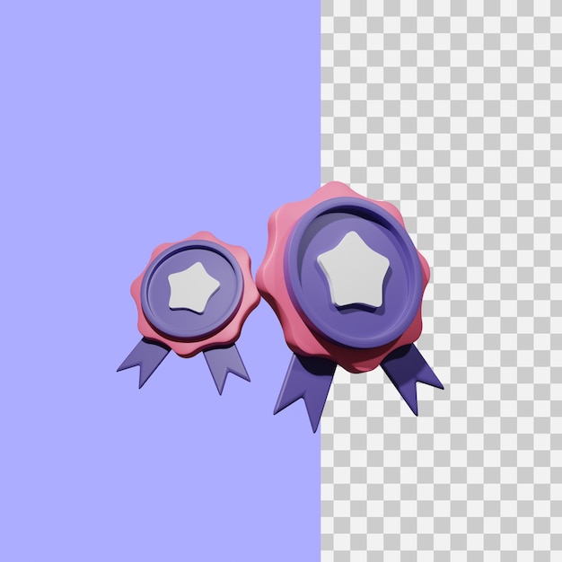 rendering 3d achievment icon