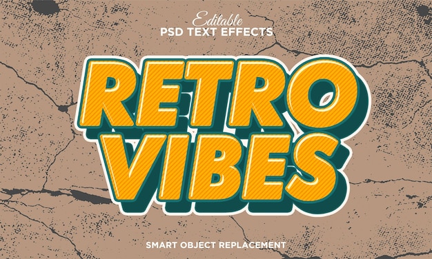 PSD retro po art psd text effect with retro background