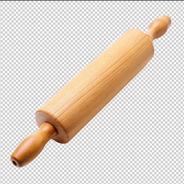 A rolling pin isolated on transparent background