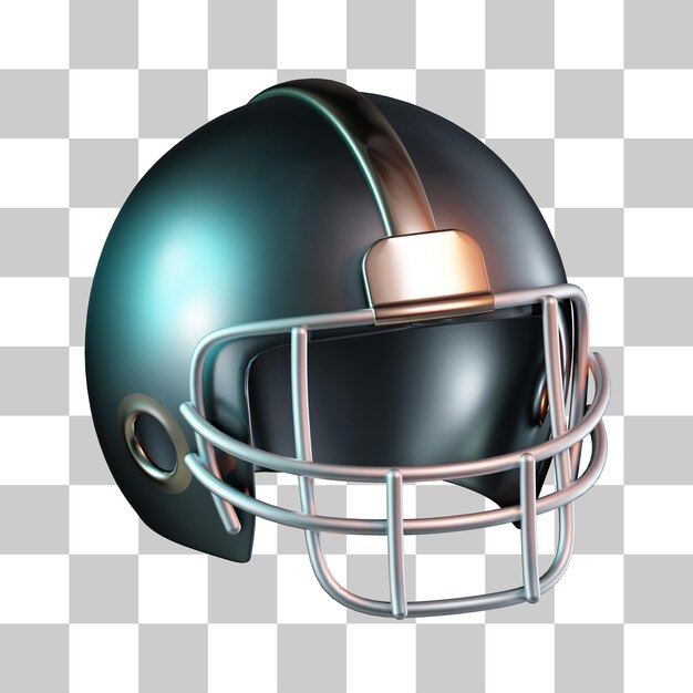 Rugby Helmet 3D Icon