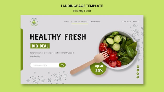 Safety food landing page