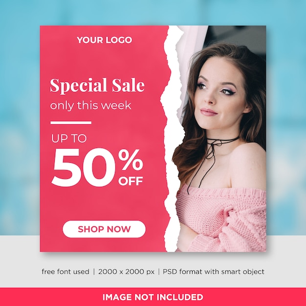 Sale Social Media Banner Template