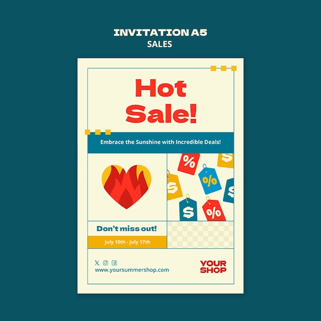 Sales template design