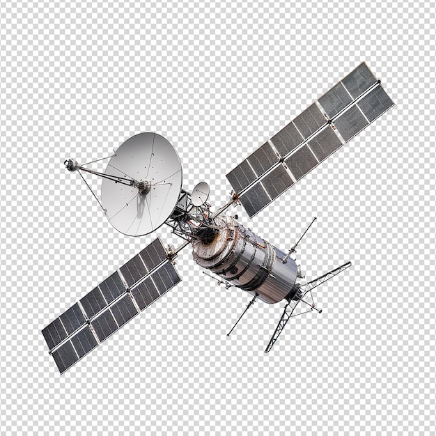 Satellite isolated on transparent background