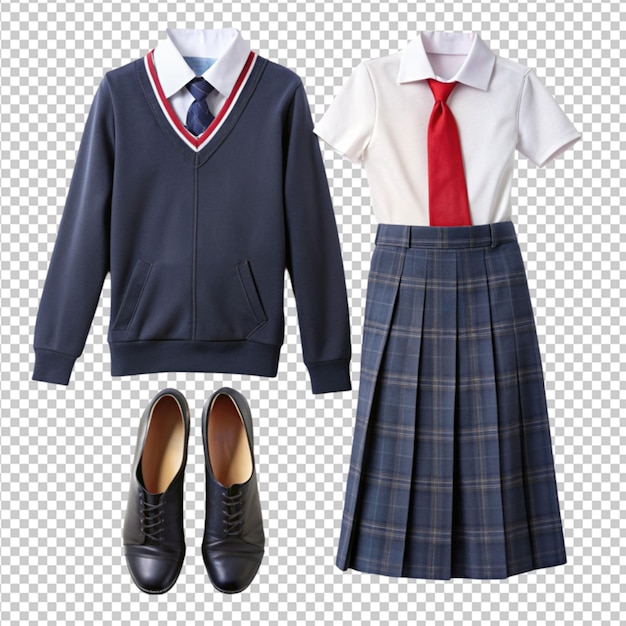 PSD school uniform transparent background