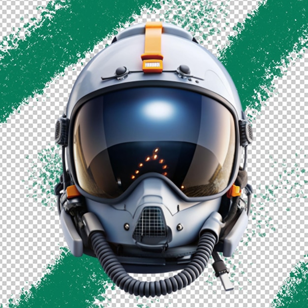 Sci Fi Futuristic Full Helmet isolated on transparent background