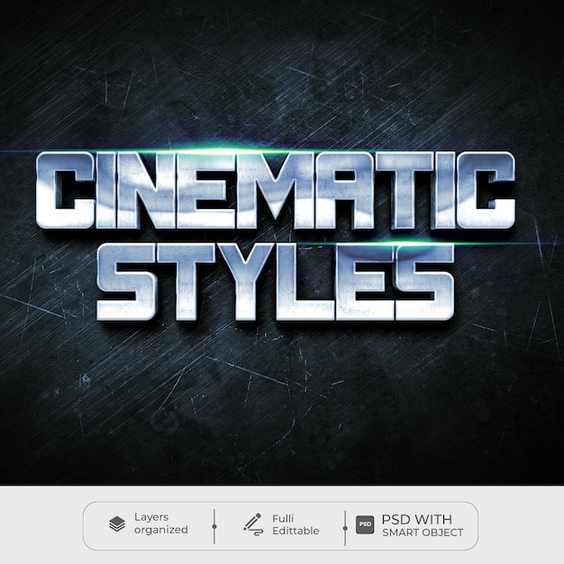 PSD a screen that says cinema style style style style style on it