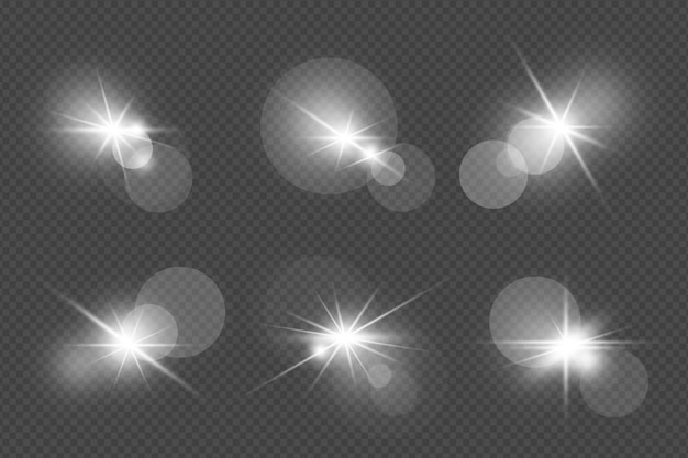 PSD set of digital lens flares