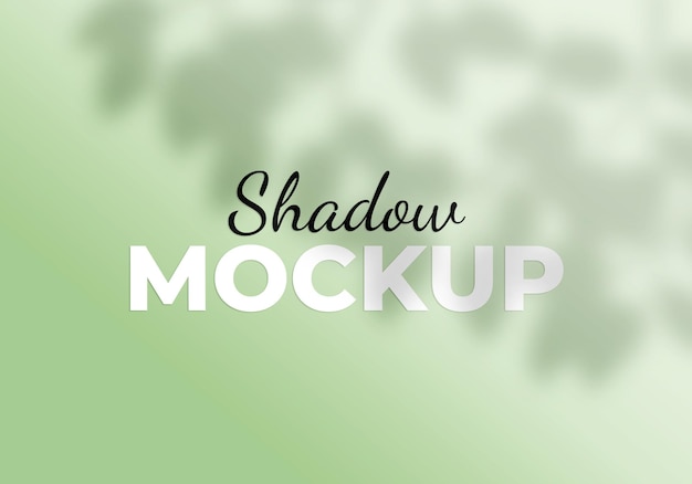 PSD shadow overlay under tree mockup