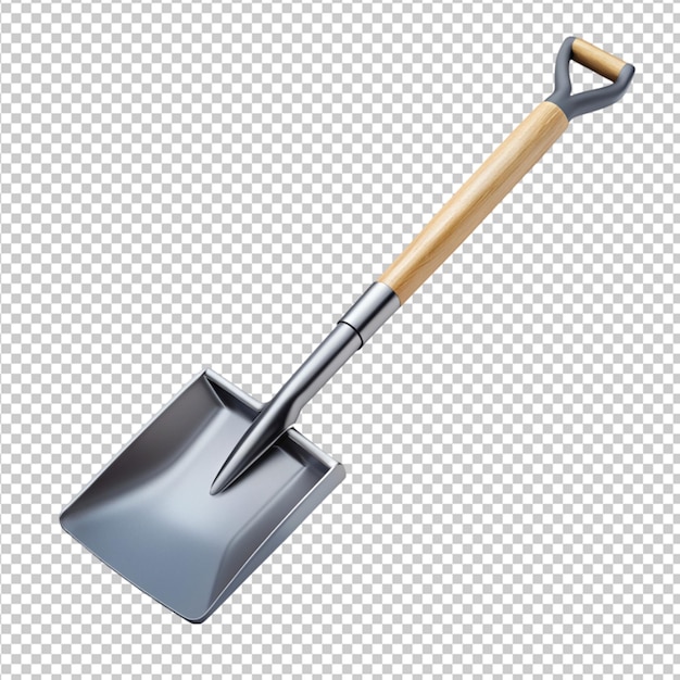 PSD shovel on transparent background