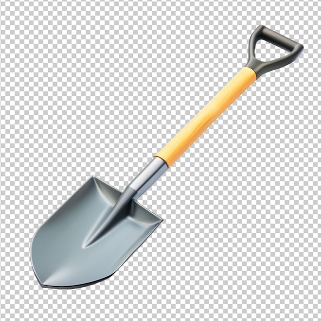 PSD shovel on transparent background