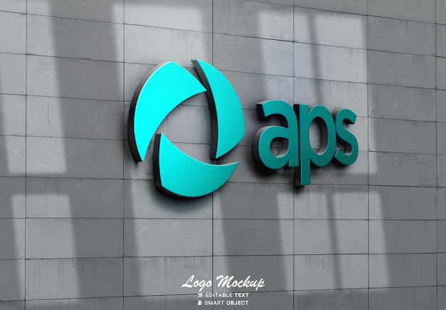 PSD signage logo mockup