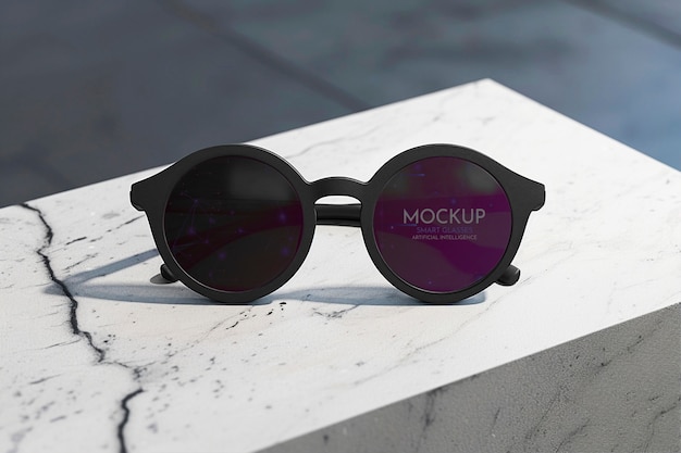 PSD smart glasses  mockup