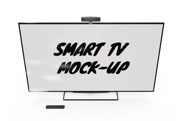 PSD smart tv mock-up isolated