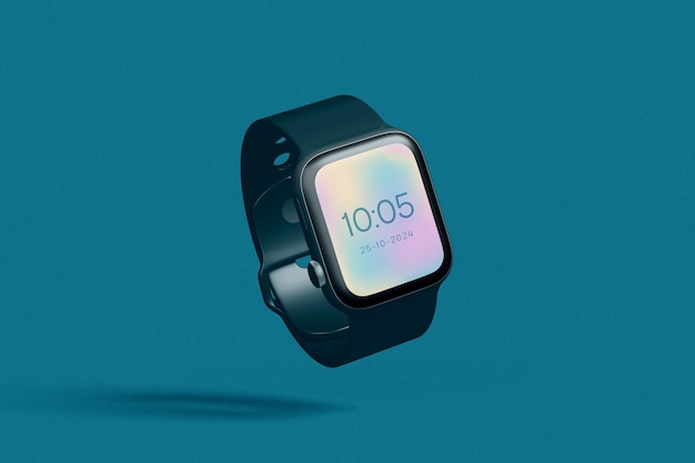 PSD a smart watch with the time as 10 05