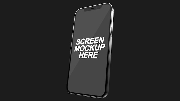 Smartphone Black Mockup PSD