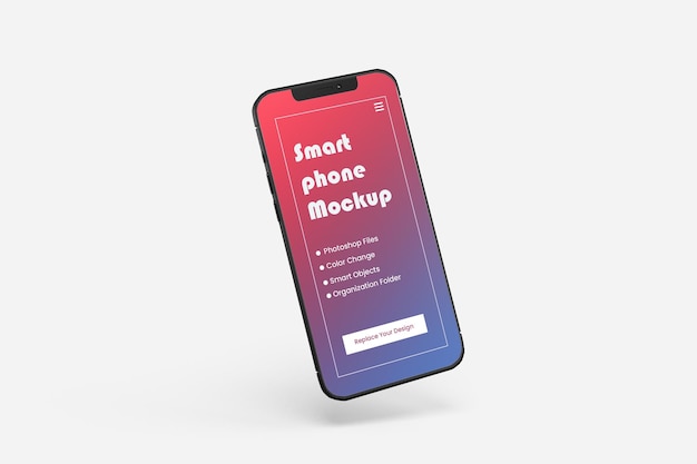 Smartphone mockup isolated psd Premium Psd