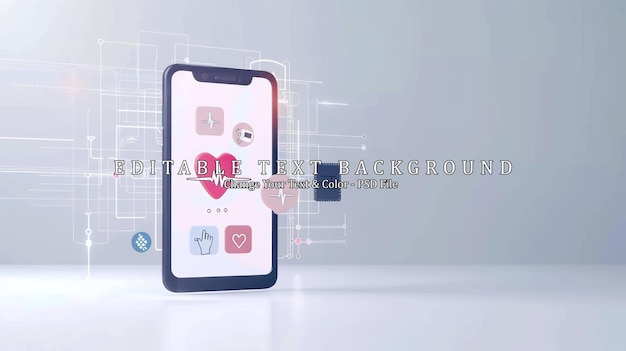 PSD smartphone with healthcare app