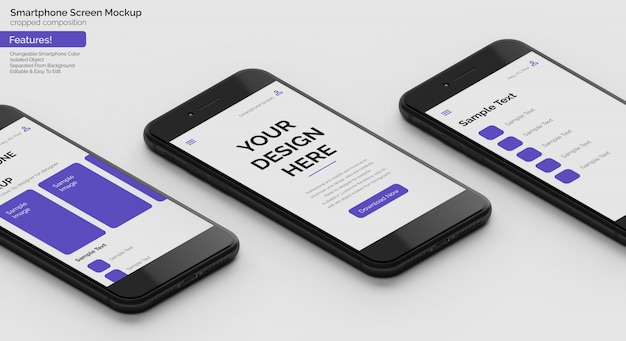 PSD smartphones mockup