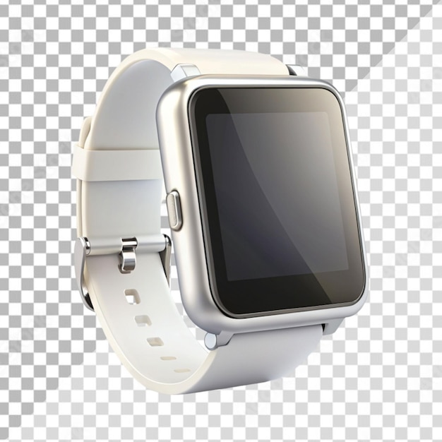 PSD smartwatch screen digit on transparent background