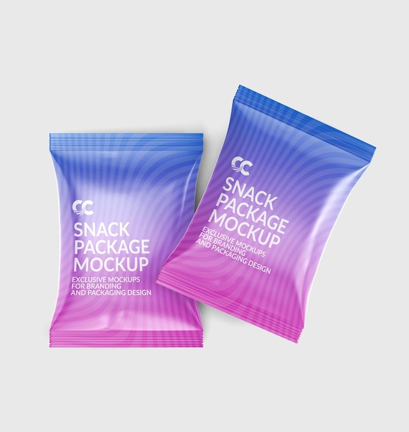 PSD snack bag mockup