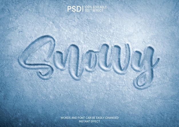 Snow Text Effect