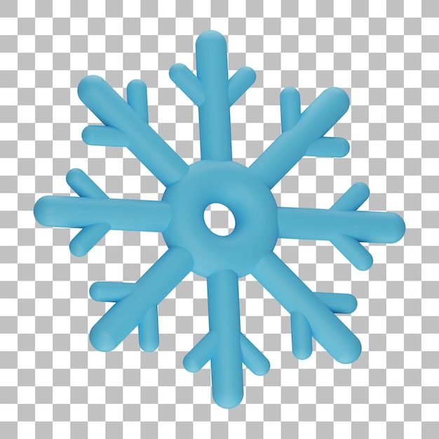 Snowflake 3D Illustration