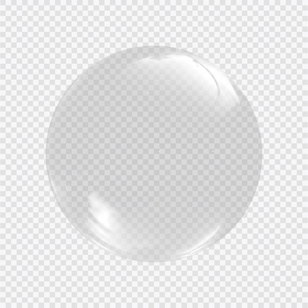 Soap bubble on a transparent background