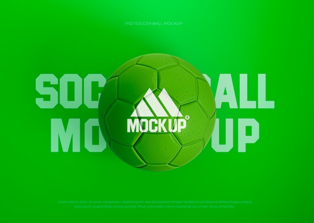 Soccer ball mockup design