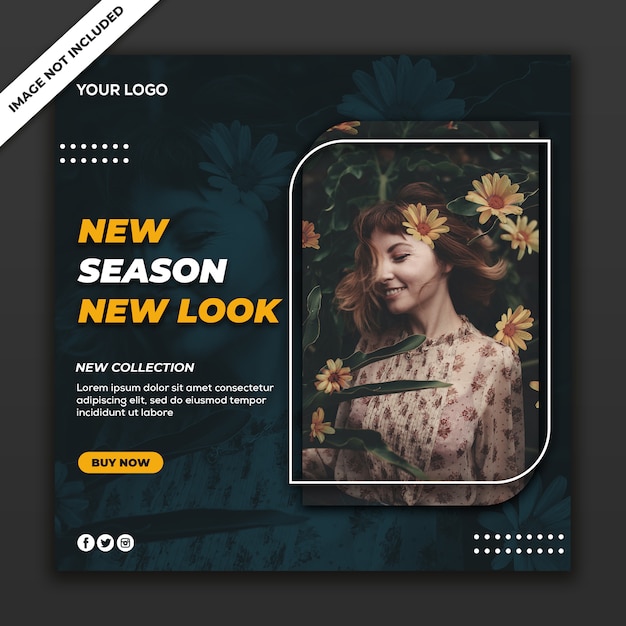 Social Media Post Template Instagram Fashion Sale Collection