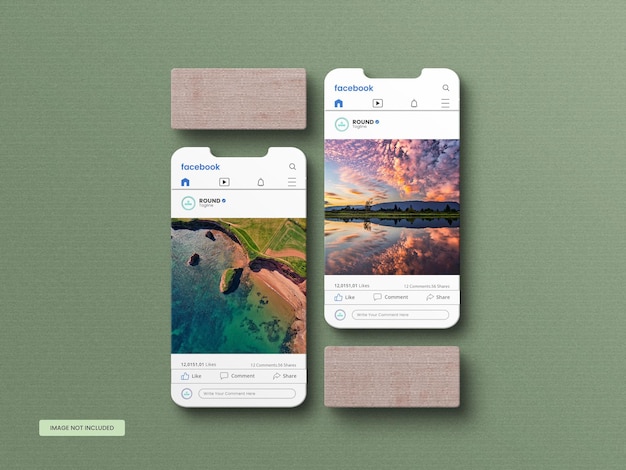 Social Media Post Template Mockup