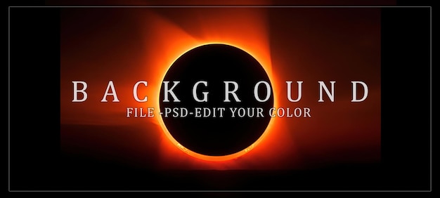 PSD solar eclipse photography with a dramatic glow