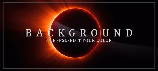 PSD solar eclipse with fiery corona