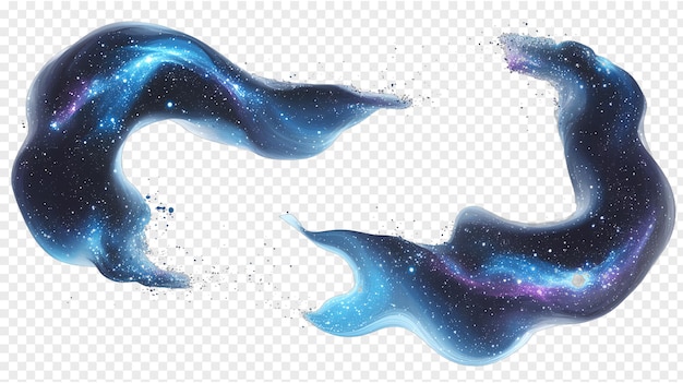 PSD space nebula and galaxy swirls set