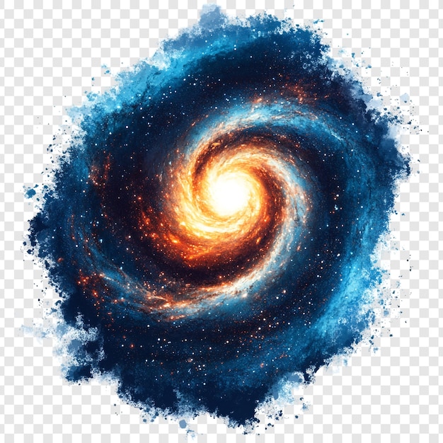 PSD spiral galaxy in the cosmos