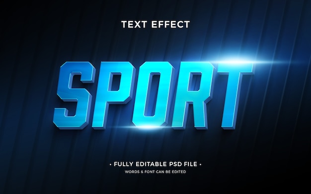 Sport text effect