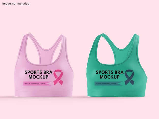 Sports bra mockup