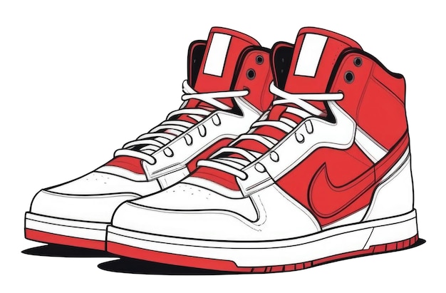 sports sneakers isolated