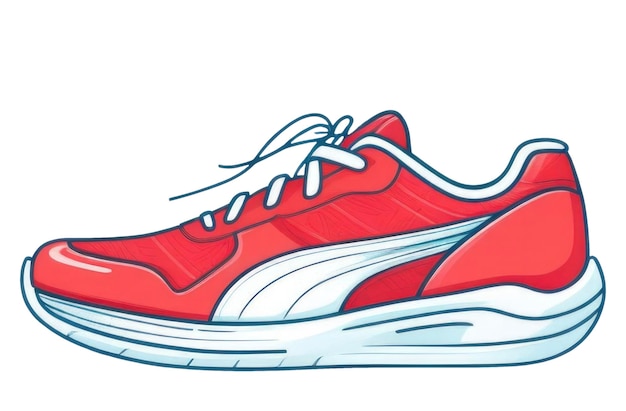 sports sneakers isolated