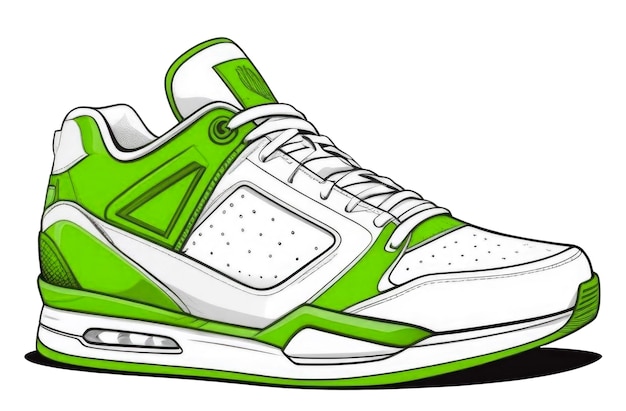 sports sneakers isolated