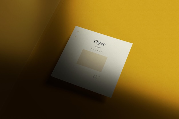 Square Single Page Flyer Mockup