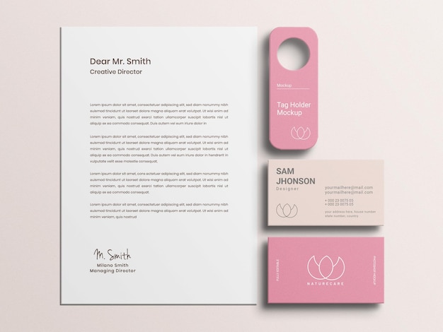 Stationery Set Mockup