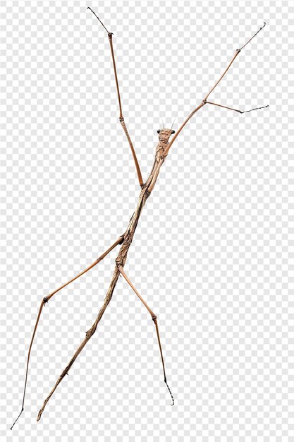 PSD a stick figure of a twig with a long tail