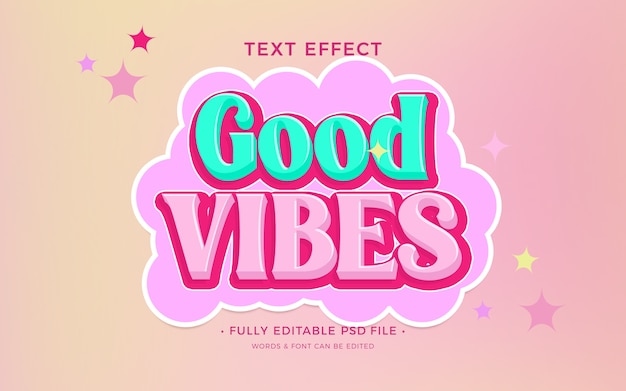 PSD sticker text effect