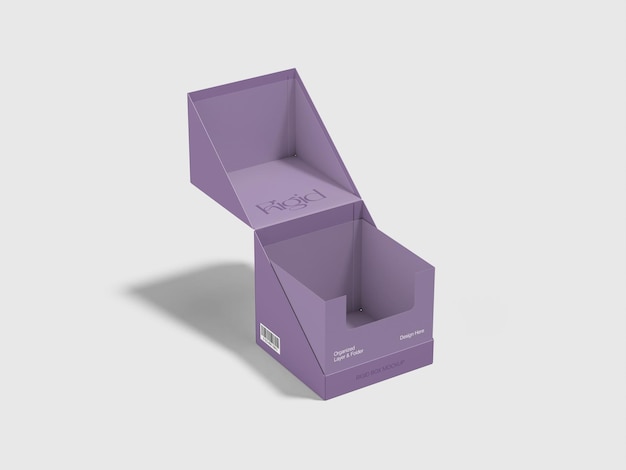 PSD storage box mockup 3d