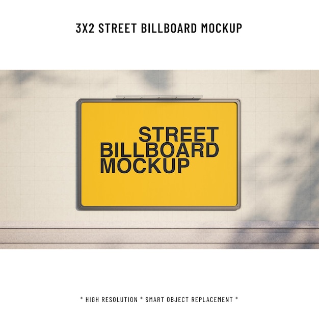 Street Billboard Mockup