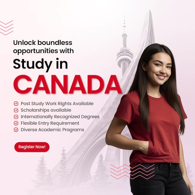 Study in Canada social media banner