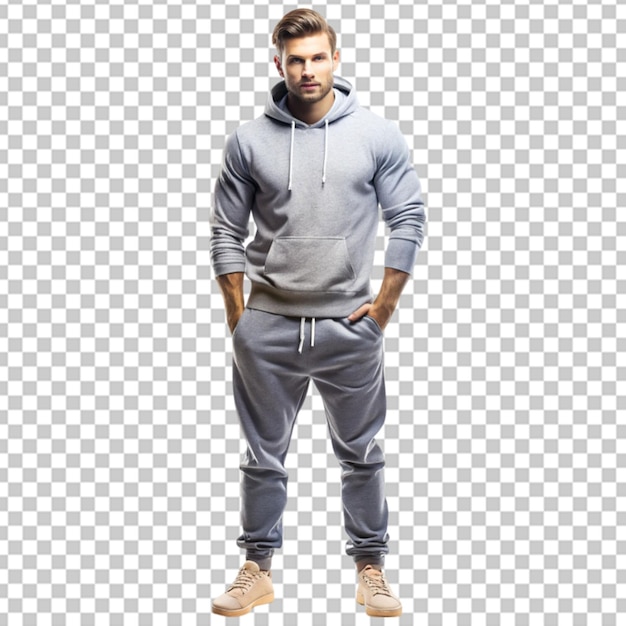 PSD stylish man in hoodie