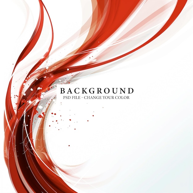 PSD stylish red and white linear abstract background