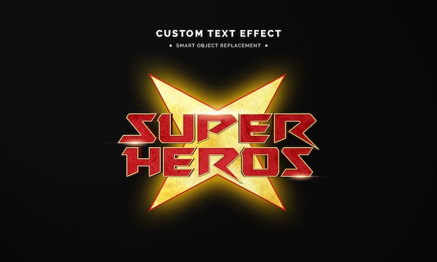 Superhero 3d text style effect